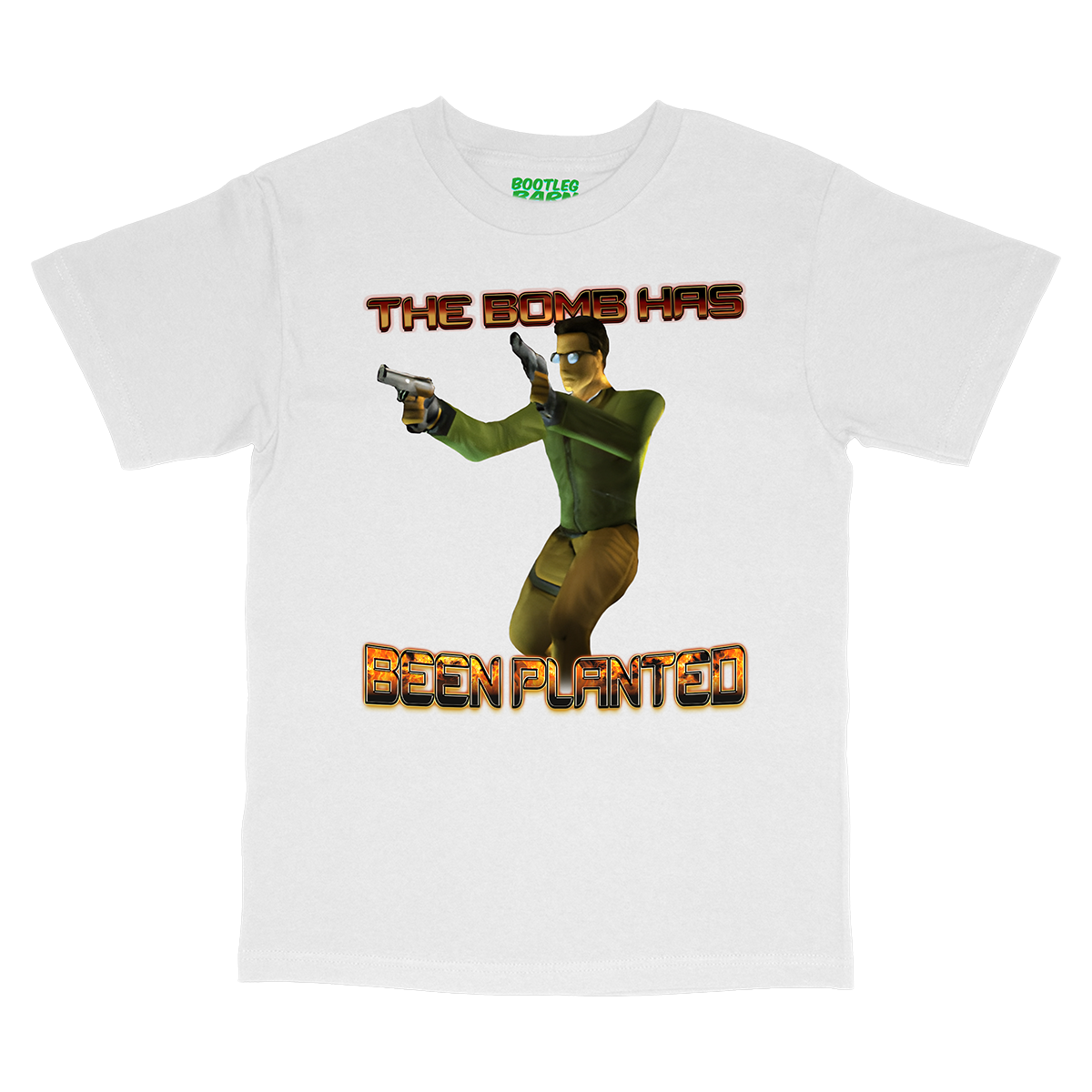 THE BOMB HAS BEEN PLANTED Counter-Strike Bootleg Shirt